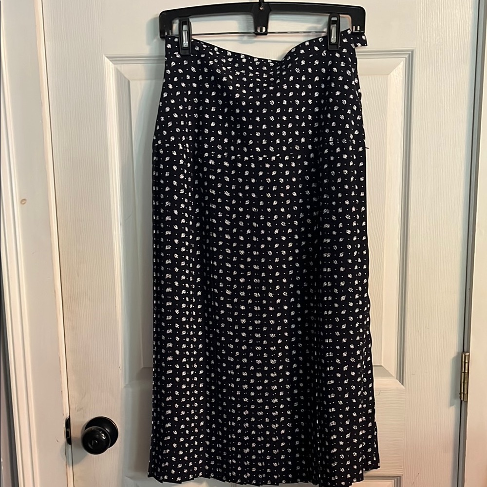 Black and White Polka Dot Skirt
